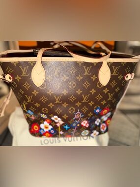 Brown Monogram Floral Tote limited edition *rare*